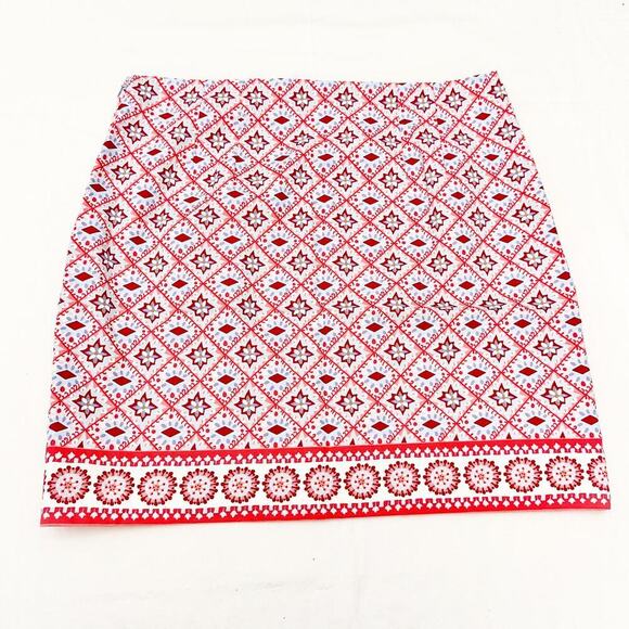 Talbots Petite Patterned Pencil Skirt Side Zipper Patchwork Size 12P NWT $69.50 - Picture 6 of 6